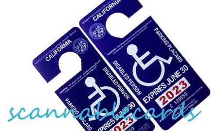 Fake California Handicap Parking Permit