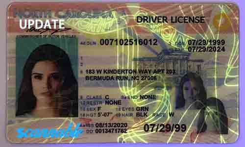 North Carolina Scannable Fake Id