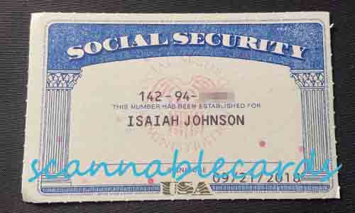 Fake SSN Card