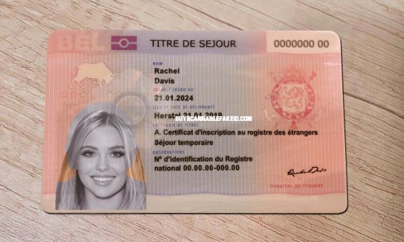 Belgium Fake Residence Permit