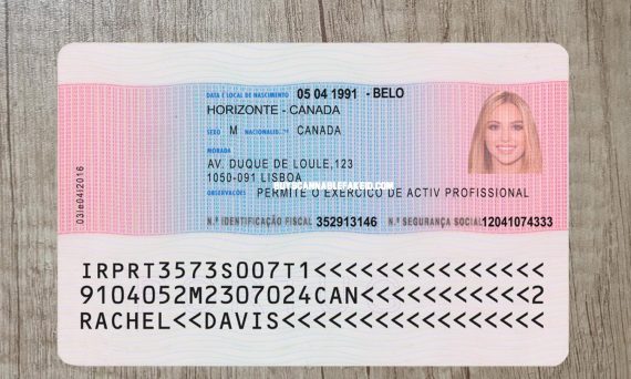 Portugal Fake Residence Permit Card