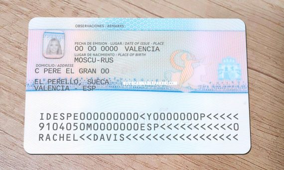 Spain Fake Residence Permit Card