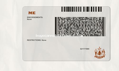 Maine Drivers License Fake Scannable