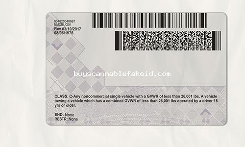 North Carolina Drivers License Fake Scannable