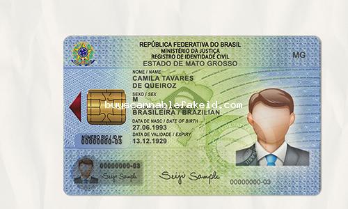 Brasil Id Card Fake Scannable