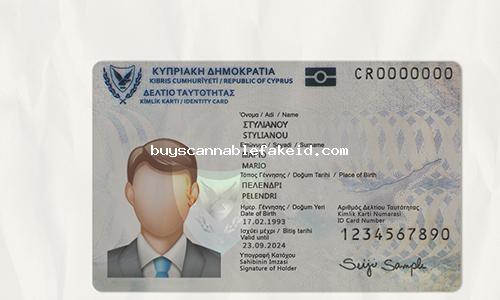Cyprus Id Card Fake Scannable
