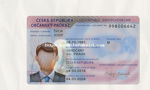 Czech Republic Id Card Fake Scannable