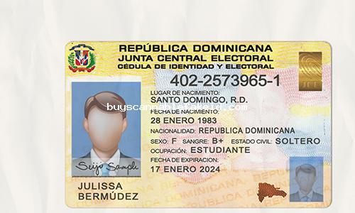 Dominican Republic Id Card Fake Scannable