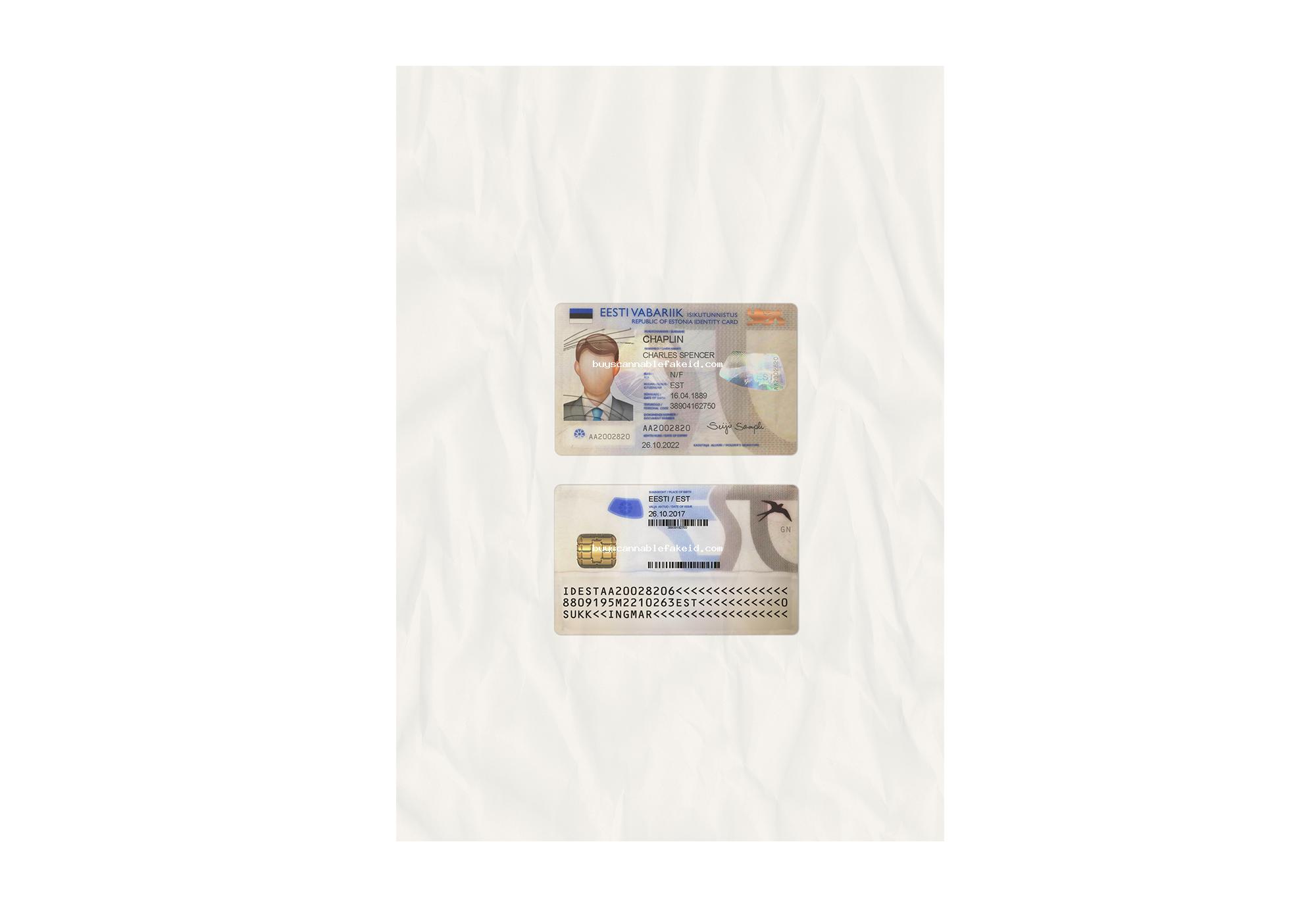 Estonia Id Card Fake Scannable