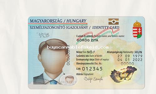 Hungary Id Card Fake Scannable