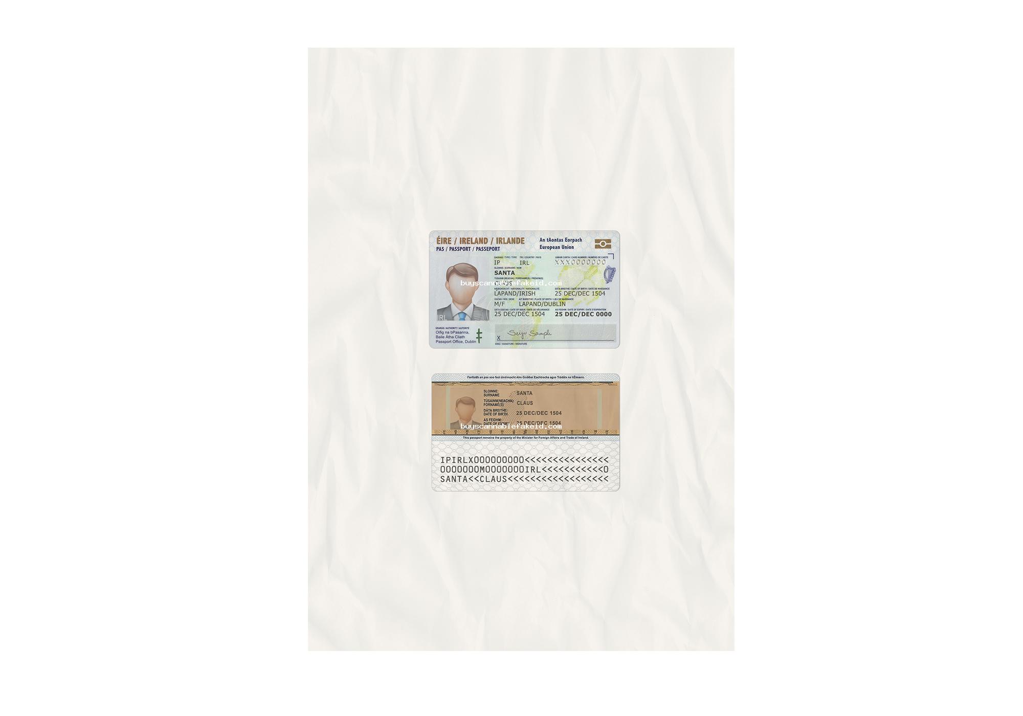 Ireland Id Card Fake Scannable