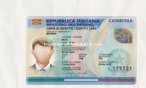 Italy Id Card Fake Scannable