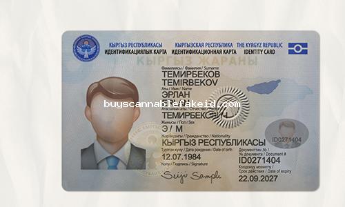 Kyrgyzstan Id Card Fake Scannable