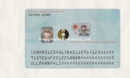 Norway Id Card Fake Scannable