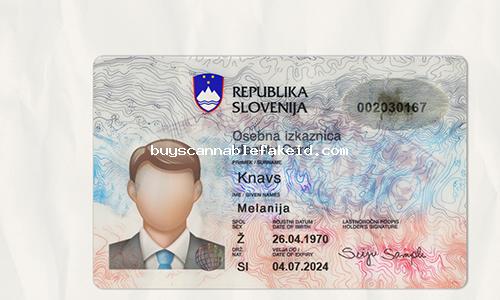 Slovenia Id Card Fake Scannable