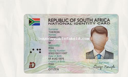 South Africa Id Card Fake Scannable