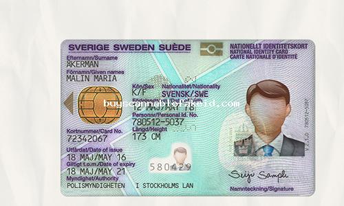 Sweden Id Card Fake Scannable