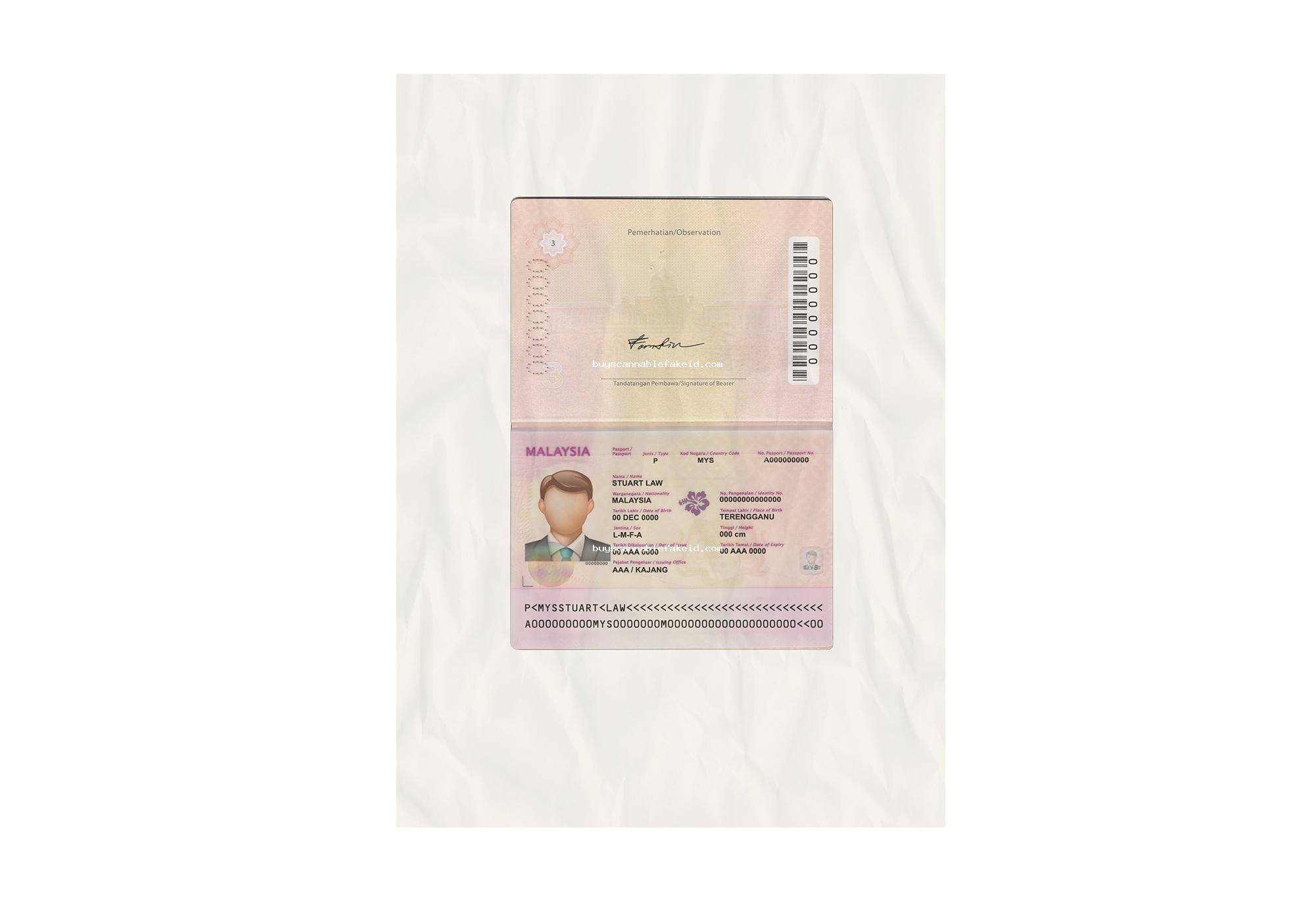 Malaysia Passport Fake