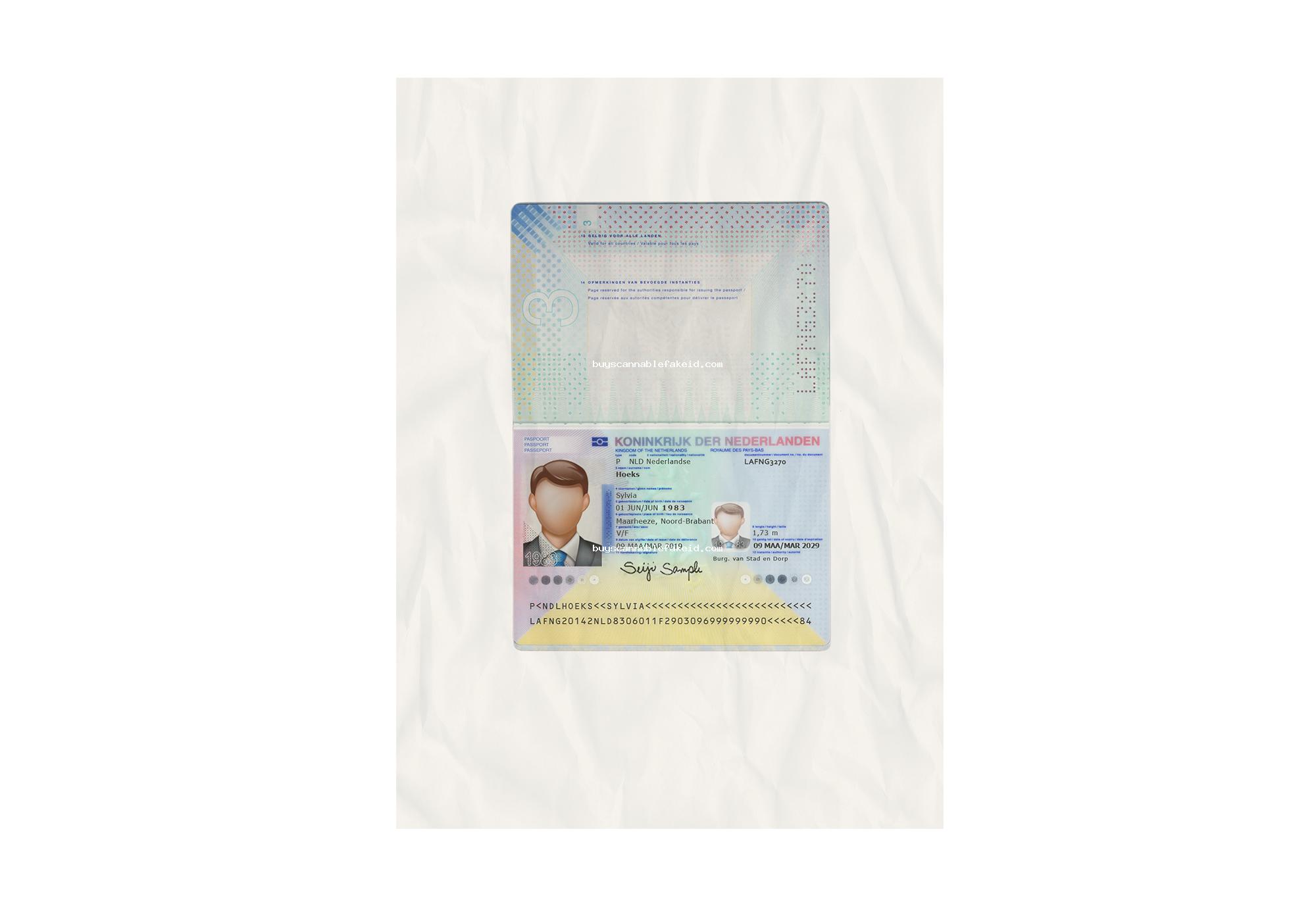 Netherlands Passport Fake