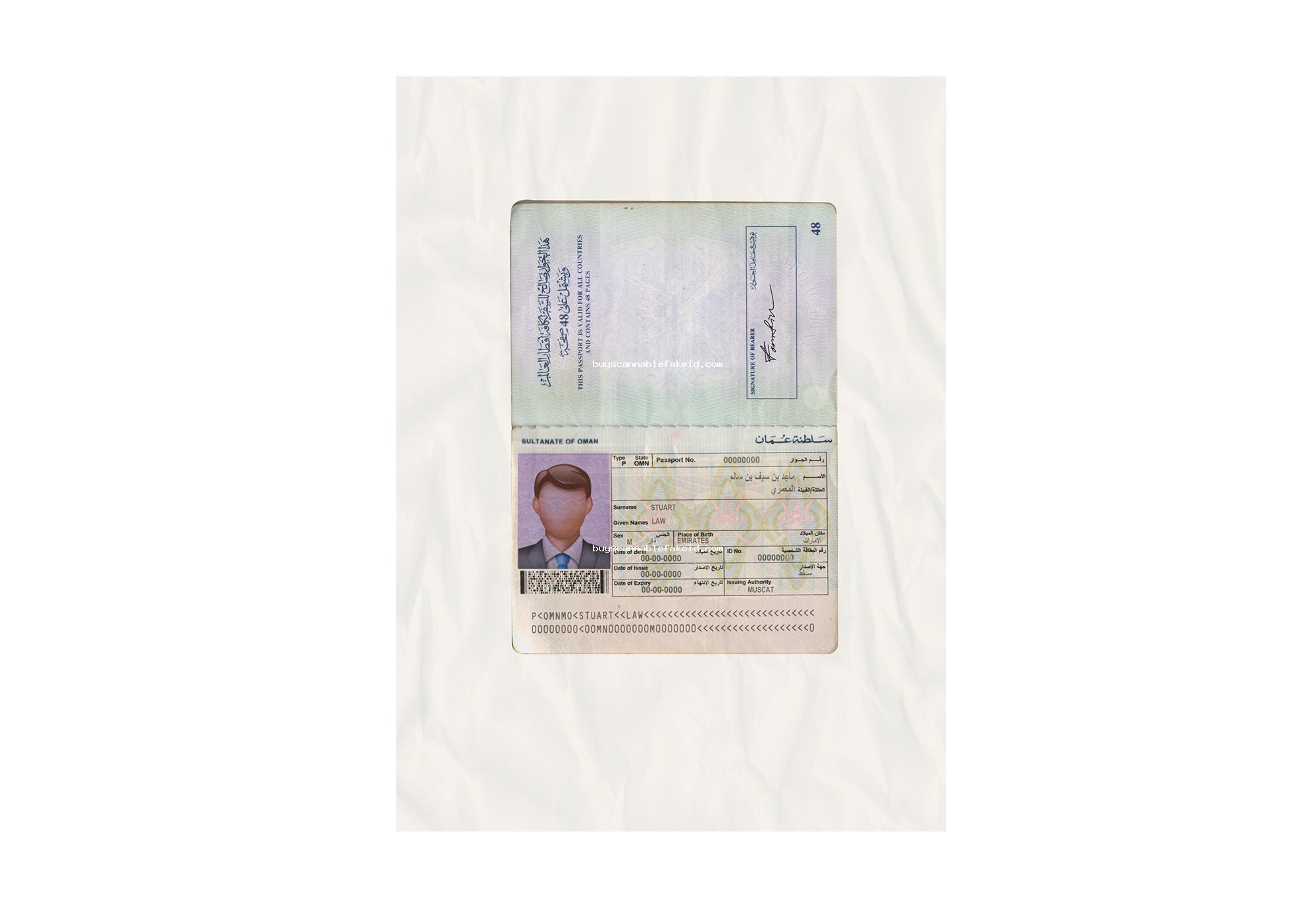 Oman Passport Fake