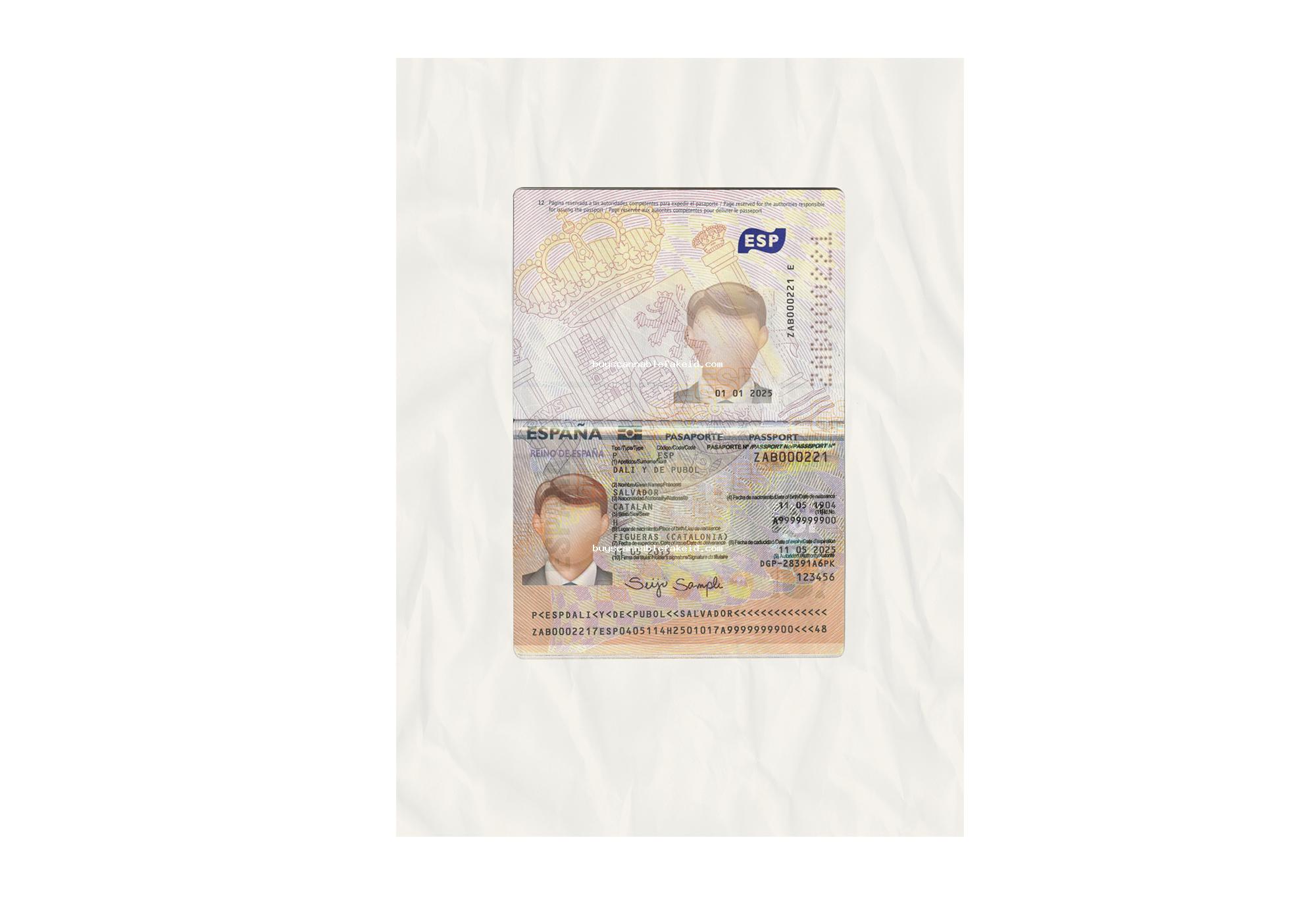 Spain Passport V2 Fake