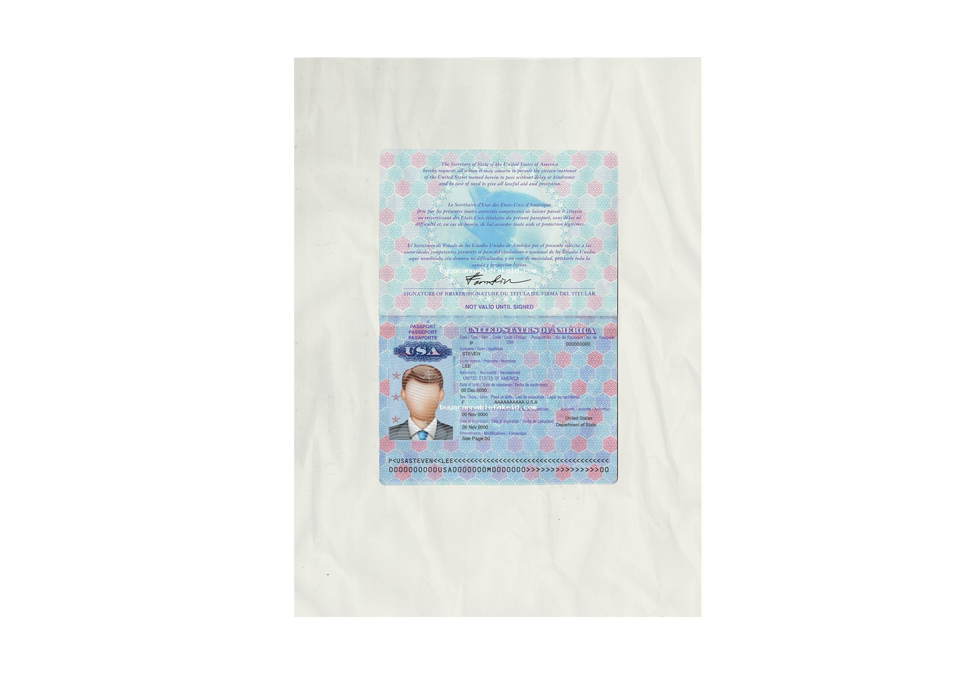 Usa Passport Old Fake