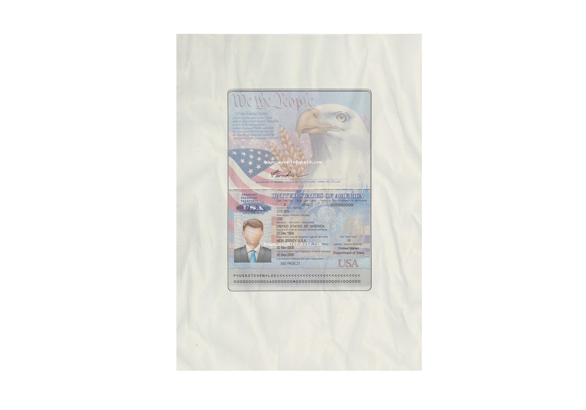 Usa Passport Fake