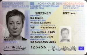Nederlandse identiteitskaart nep scanbaar