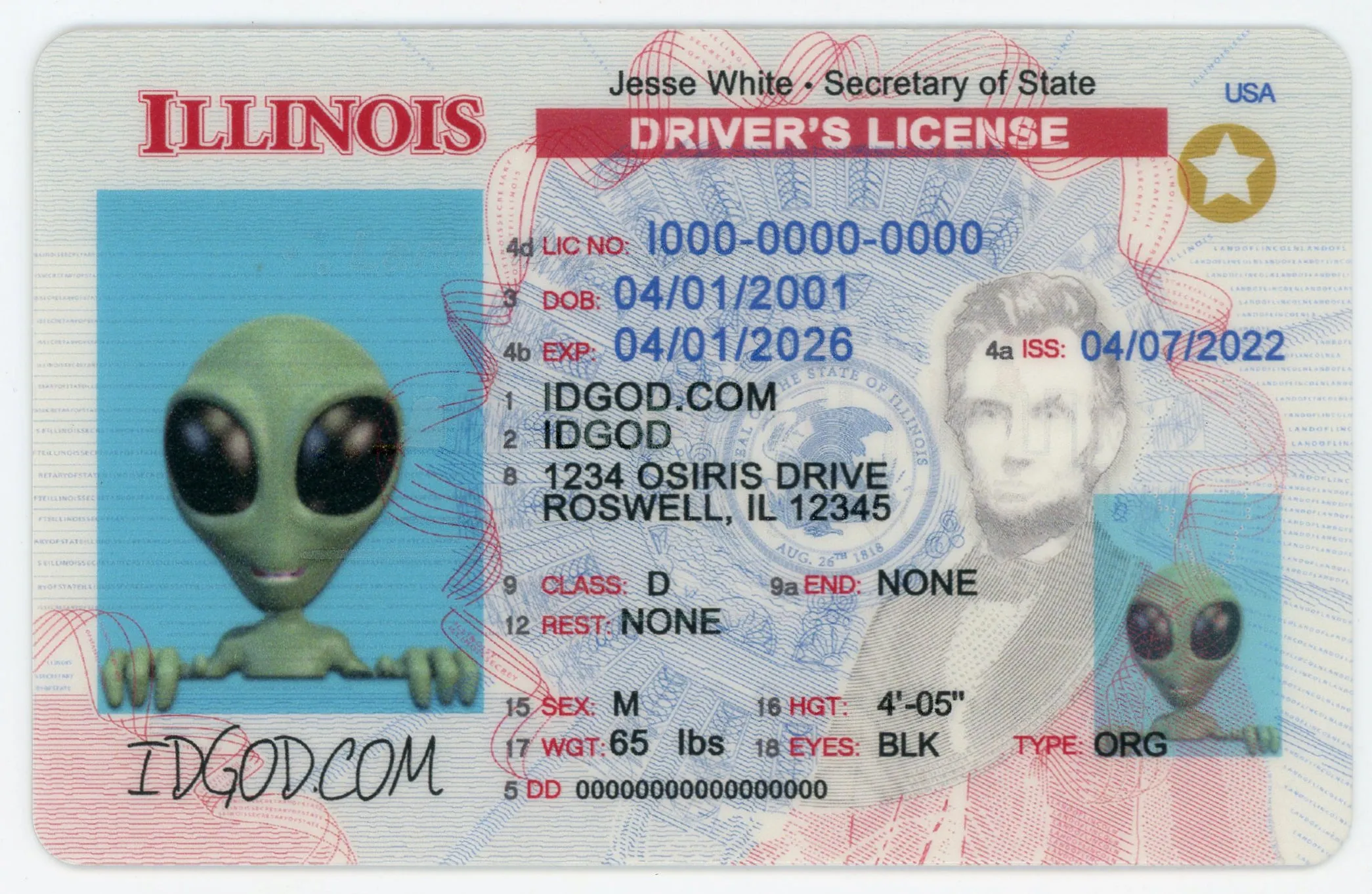 Illinois Fake Id Front And Back