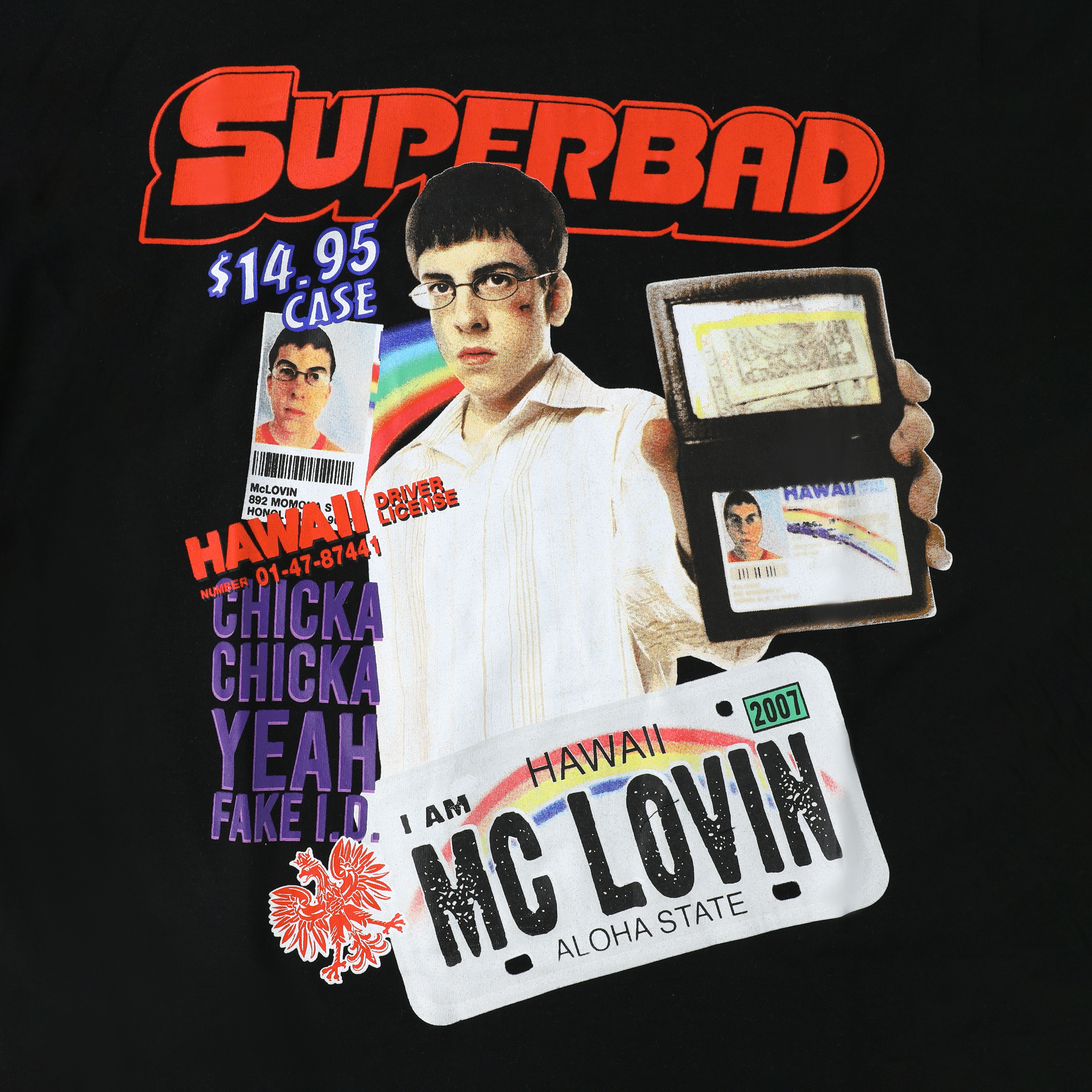 mclovin fake id t shirt