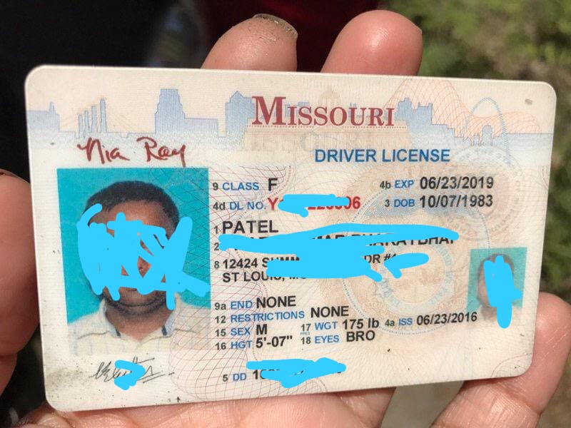 Missouri fake id