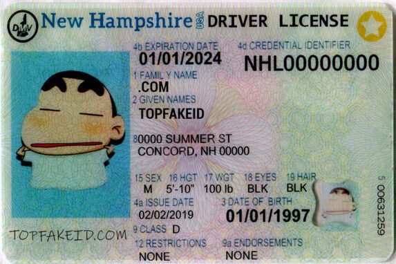 New Hampshire Scannable fake id