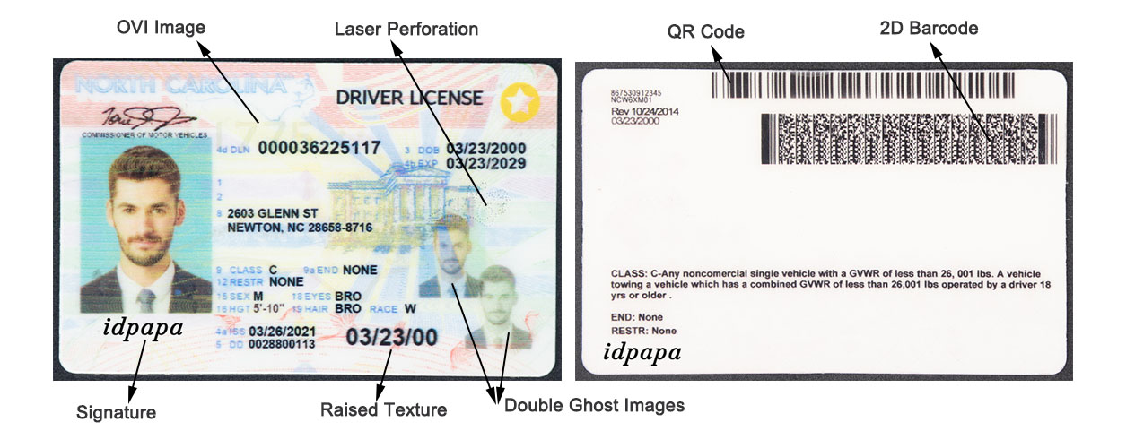 North Carolina Fake Id Front And Back Buy Fake Id Best Fake