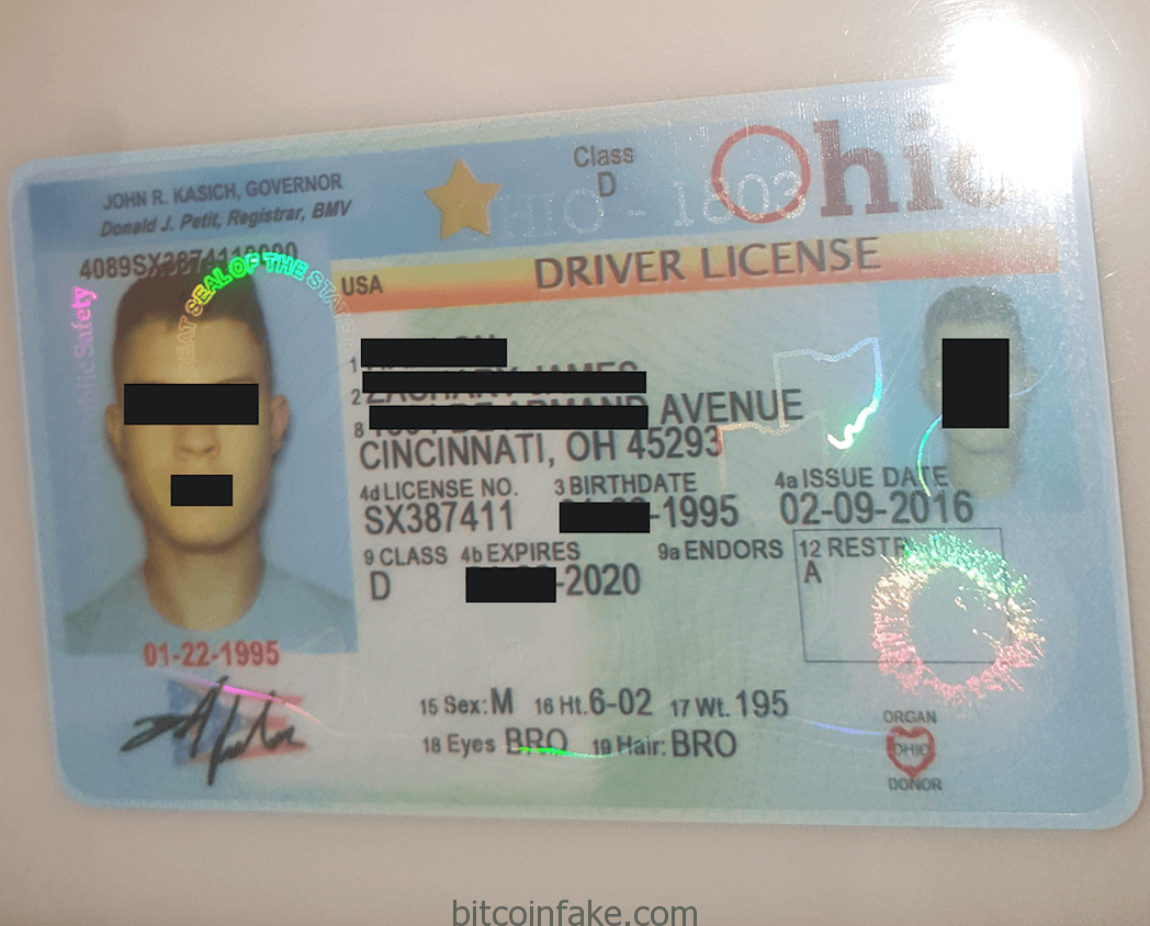 Ohio Scannable fake id