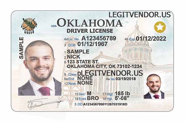 Oklahoma Scannable fake id