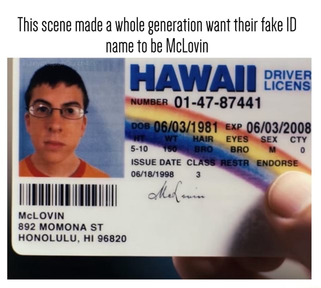 Order Hawaii Fake Id